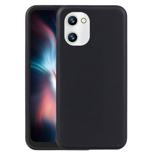 Black TPU phone case with dual camera cutouts.