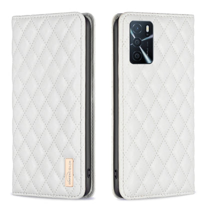 Diamond Lattice Magnetic Leather Flip Phone Case, For OPPO A7, For OPPO A15, For OPPO A16s / A16 / A54s / A55 5G / A54 4G, For OPPO A57 4G, For OPPO A74 4G / F19 4G, For OPPO A74 5G / A93 5G / A54 5G, For OPPO A76 4G / A36 4G / K10 4G / Realme 9i      ...