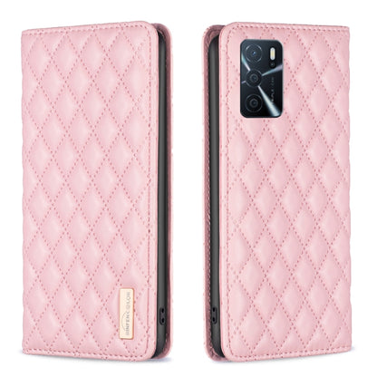 Diamond Lattice Magnetic Leather Flip Phone Case, For OPPO A7, For OPPO A15, For OPPO A16s / A16 / A54s / A55 5G / A54 4G, For OPPO A57 4G, For OPPO A74 4G / F19 4G, For OPPO A74 5G / A93 5G / A54 5G, For OPPO A76 4G / A36 4G / K10 4G / Realme 9i      ...