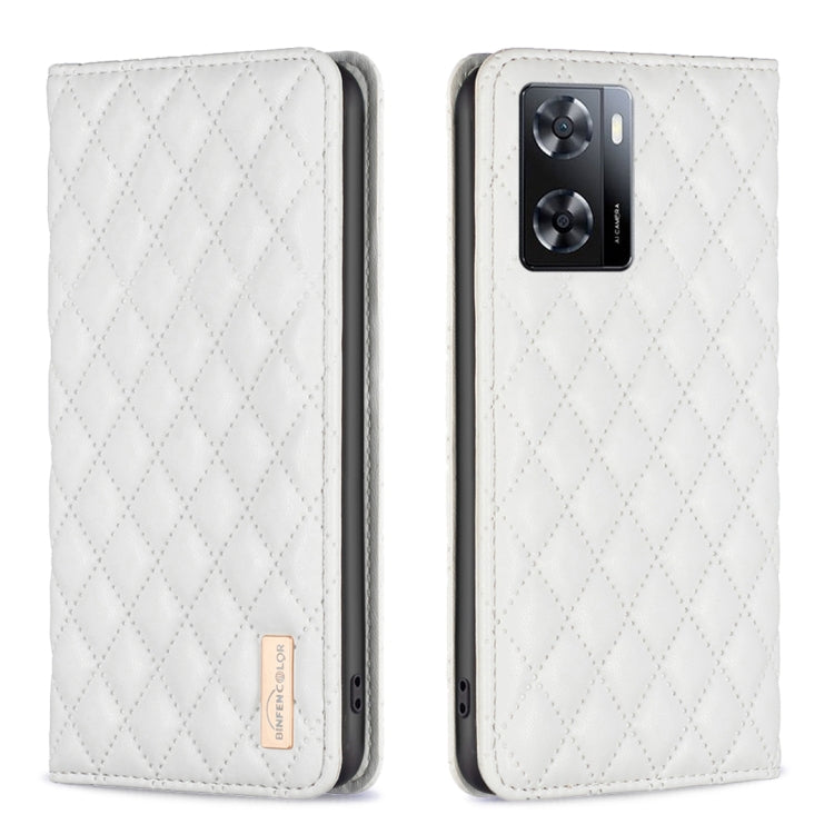 Diamond Lattice Magnetic Leather Flip Phone Case, For OPPO A7, For OPPO A15, For OPPO A16s / A16 / A54s / A55 5G / A54 4G, For OPPO A57 4G, For OPPO A74 4G / F19 4G, For OPPO A74 5G / A93 5G / A54 5G, For OPPO A76 4G / A36 4G / K10 4G / Realme 9i      ...
