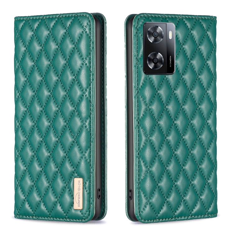 Diamond Lattice Magnetic Leather Flip Phone Case, For OPPO A7, For OPPO A15, For OPPO A16s / A16 / A54s / A55 5G / A54 4G, For OPPO A57 4G, For OPPO A74 4G / F19 4G, For OPPO A74 5G / A93 5G / A54 5G, For OPPO A76 4G / A36 4G / K10 4G / Realme 9i      ...