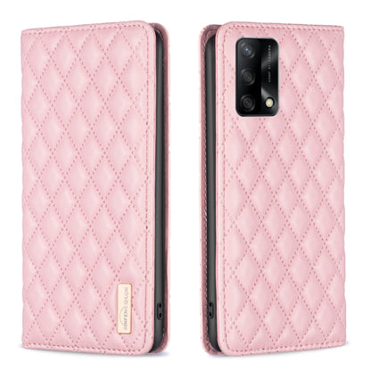 Diamond Lattice Magnetic Leather Flip Phone Case, For OPPO A7, For OPPO A15, For OPPO A16s / A16 / A54s / A55 5G / A54 4G, For OPPO A57 4G, For OPPO A74 4G / F19 4G, For OPPO A74 5G / A93 5G / A54 5G, For OPPO A76 4G / A36 4G / K10 4G / Realme 9i      ...