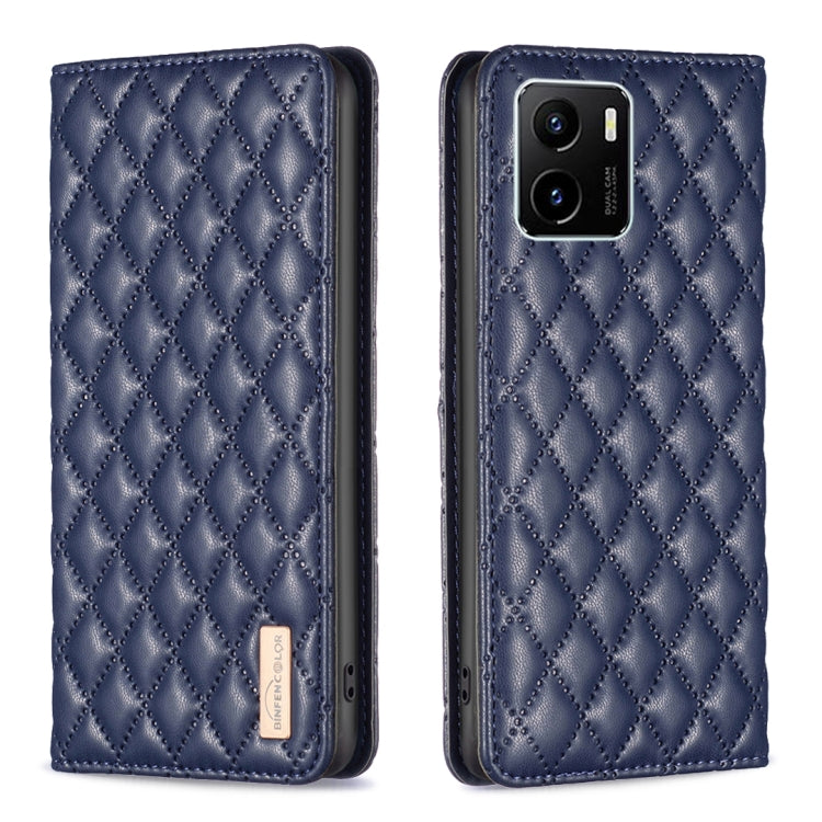 Diamond Lattice Magnetic Leather Flip Phone Case, For vivo Y15s, For vivo Y20, For vivo Y21s / Y21 / Y33s, For vivo Y35 4G / Y22s, For vivo Y51 2020 / Y51a / Y51s