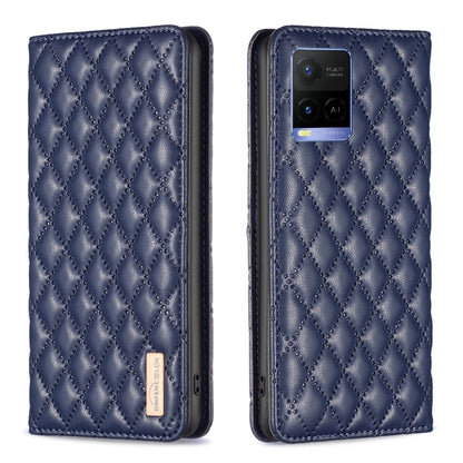 Diamond Lattice Magnetic Leather Flip Phone Case, For vivo Y15s, For vivo Y20, For vivo Y21s / Y21 / Y33s, For vivo Y35 4G / Y22s, For vivo Y51 2020 / Y51a / Y51s