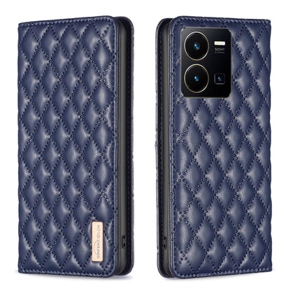 Diamond Lattice Magnetic Leather Flip Phone Case, For vivo Y15s, For vivo Y20, For vivo Y21s / Y21 / Y33s, For vivo Y35 4G / Y22s, For vivo Y51 2020 / Y51a / Y51s