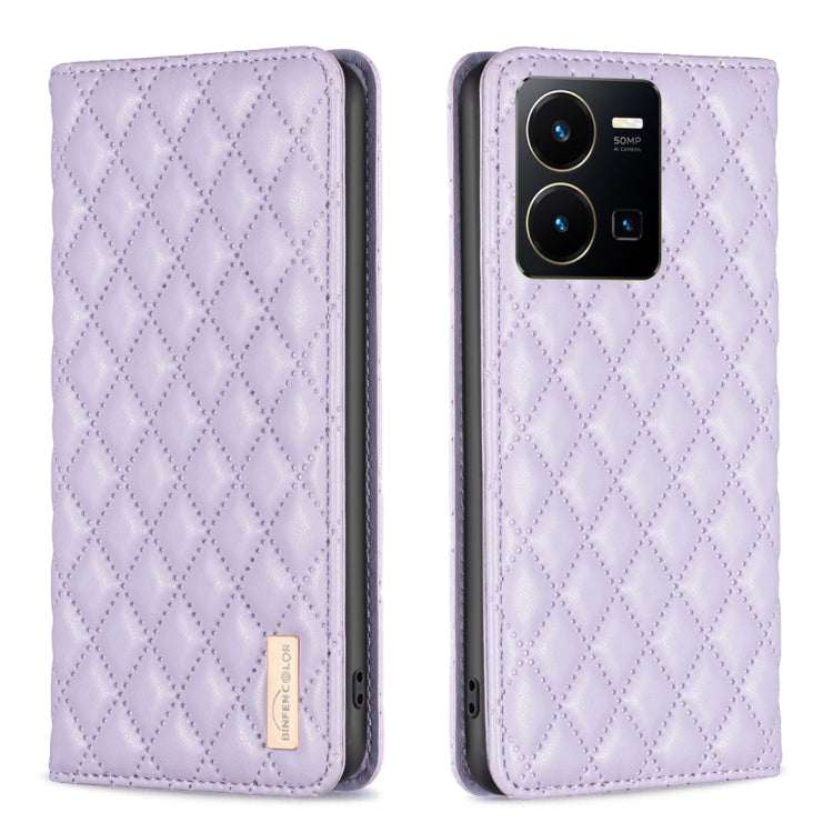 Diamond Lattice Magnetic Leather Flip Phone Case, For vivo Y15s, For vivo Y20, For vivo Y21s / Y21 / Y33s, For vivo Y35 4G / Y22s, For vivo Y51 2020 / Y51a / Y51s