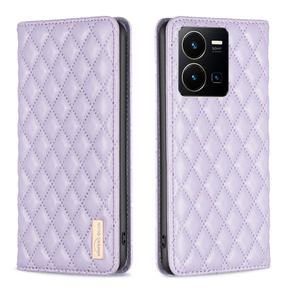 Diamond Lattice Magnetic Leather Flip Phone Case, For vivo Y15s, For vivo Y20, For vivo Y21s / Y21 / Y33s, For vivo Y35 4G / Y22s, For vivo Y51 2020 / Y51a / Y51s