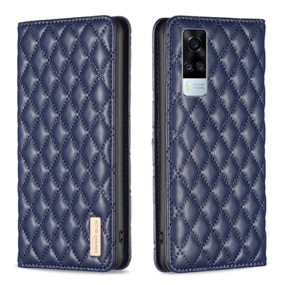 Diamond Lattice Magnetic Leather Flip Phone Case, For vivo Y15s, For vivo Y20, For vivo Y21s / Y21 / Y33s, For vivo Y35 4G / Y22s, For vivo Y51 2020 / Y51a / Y51s