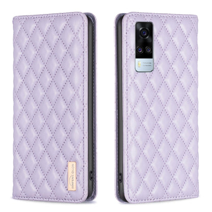 Diamond Lattice Magnetic Leather Flip Phone Case, For vivo Y15s, For vivo Y20, For vivo Y21s / Y21 / Y33s, For vivo Y35 4G / Y22s, For vivo Y51 2020 / Y51a / Y51s