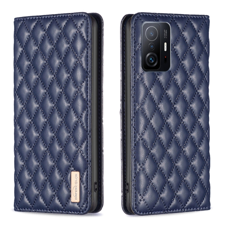Diamond Lattice Magnetic Leather Flip Phone Case, For Xiaomi 11T / 11T Pro, For Xiaomi 12 Lite, For Xiaomi 12 Pro, For Xiaomi 12T / 12T Pro / Redmi K50 Ultra, For Xiaomi 12, For Xiaomi Poco M3, For Xiaomi Poco M3 Pro, For Xiaomi Poco X3 / X3 NFC
