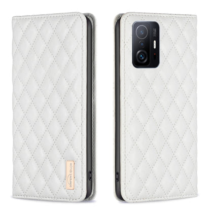 Diamond Lattice Magnetic Leather Flip Phone Case, For Xiaomi 11T / 11T Pro, For Xiaomi 12 Lite, For Xiaomi 12 Pro, For Xiaomi 12T / 12T Pro / Redmi K50 Ultra, For Xiaomi 12, For Xiaomi Poco M3, For Xiaomi Poco M3 Pro, For Xiaomi Poco X3 / X3 NFC