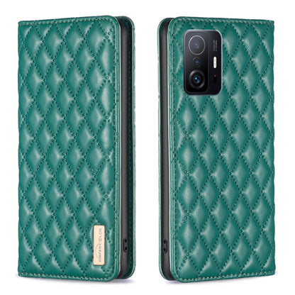 Diamond Lattice Magnetic Leather Flip Phone Case, For Xiaomi 11T / 11T Pro, For Xiaomi 12 Lite, For Xiaomi 12 Pro, For Xiaomi 12T / 12T Pro / Redmi K50 Ultra, For Xiaomi 12, For Xiaomi Poco M3, For Xiaomi Poco M3 Pro, For Xiaomi Poco X3 / X3 NFC