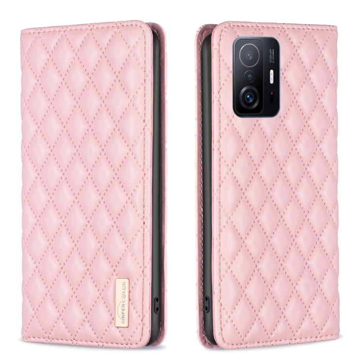 Diamond Lattice Magnetic Leather Flip Phone Case, For Xiaomi 11T / 11T Pro, For Xiaomi 12 Lite, For Xiaomi 12 Pro, For Xiaomi 12T / 12T Pro / Redmi K50 Ultra, For Xiaomi 12, For Xiaomi Poco M3, For Xiaomi Poco M3 Pro, For Xiaomi Poco X3 / X3 NFC