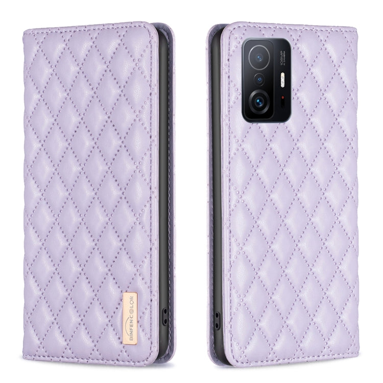 Diamond Lattice Magnetic Leather Flip Phone Case, For Xiaomi 11T / 11T Pro, For Xiaomi 12 Lite, For Xiaomi 12 Pro, For Xiaomi 12T / 12T Pro / Redmi K50 Ultra, For Xiaomi 12, For Xiaomi Poco M3, For Xiaomi Poco M3 Pro, For Xiaomi Poco X3 / X3 NFC