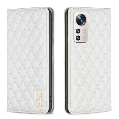 Diamond Lattice Magnetic Leather Flip Phone Case, For Xiaomi 11T / 11T Pro, For Xiaomi 12 Lite, For Xiaomi 12 Pro, For Xiaomi 12T / 12T Pro / Redmi K50 Ultra, For Xiaomi 12, For Xiaomi Poco M3, For Xiaomi Poco M3 Pro, For Xiaomi Poco X3 / X3 NFC