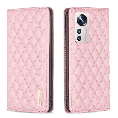 Diamond Lattice Magnetic Leather Flip Phone Case, For Xiaomi 11T / 11T Pro, For Xiaomi 12 Lite, For Xiaomi 12 Pro, For Xiaomi 12T / 12T Pro / Redmi K50 Ultra, For Xiaomi 12, For Xiaomi Poco M3, For Xiaomi Poco M3 Pro, For Xiaomi Poco X3 / X3 NFC