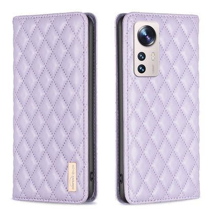 Diamond Lattice Magnetic Leather Flip Phone Case, For Xiaomi 11T / 11T Pro, For Xiaomi 12 Lite, For Xiaomi 12 Pro, For Xiaomi 12T / 12T Pro / Redmi K50 Ultra, For Xiaomi 12, For Xiaomi Poco M3, For Xiaomi Poco M3 Pro, For Xiaomi Poco X3 / X3 NFC