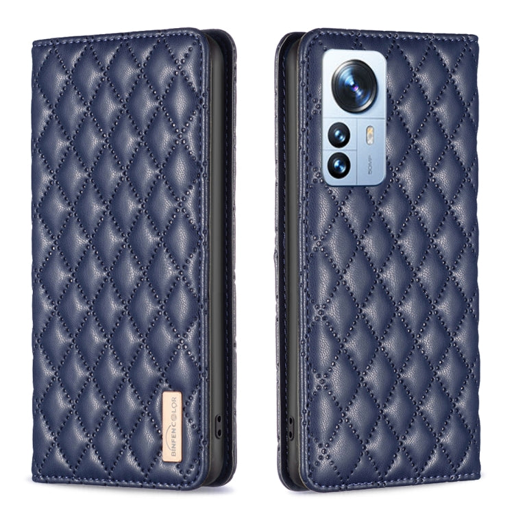 Diamond Lattice Magnetic Leather Flip Phone Case, For Xiaomi 11T / 11T Pro, For Xiaomi 12 Lite, For Xiaomi 12 Pro, For Xiaomi 12T / 12T Pro / Redmi K50 Ultra, For Xiaomi 12, For Xiaomi Poco M3, For Xiaomi Poco M3 Pro, For Xiaomi Poco X3 / X3 NFC