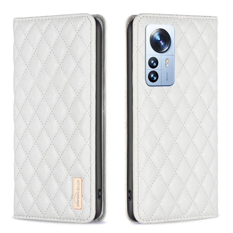 Diamond Lattice Magnetic Leather Flip Phone Case, For Xiaomi 11T / 11T Pro, For Xiaomi 12 Lite, For Xiaomi 12 Pro, For Xiaomi 12T / 12T Pro / Redmi K50 Ultra, For Xiaomi 12, For Xiaomi Poco M3, For Xiaomi Poco M3 Pro, For Xiaomi Poco X3 / X3 NFC