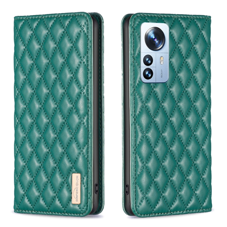 Diamond Lattice Magnetic Leather Flip Phone Case, For Xiaomi 11T / 11T Pro, For Xiaomi 12 Lite, For Xiaomi 12 Pro, For Xiaomi 12T / 12T Pro / Redmi K50 Ultra, For Xiaomi 12, For Xiaomi Poco M3, For Xiaomi Poco M3 Pro, For Xiaomi Poco X3 / X3 NFC
