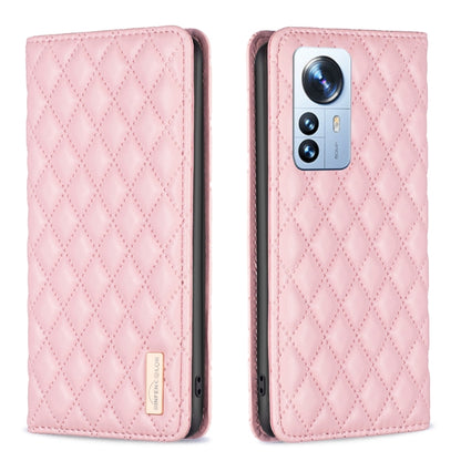 Diamond Lattice Magnetic Leather Flip Phone Case, For Xiaomi 11T / 11T Pro, For Xiaomi 12 Lite, For Xiaomi 12 Pro, For Xiaomi 12T / 12T Pro / Redmi K50 Ultra, For Xiaomi 12, For Xiaomi Poco M3, For Xiaomi Poco M3 Pro, For Xiaomi Poco X3 / X3 NFC