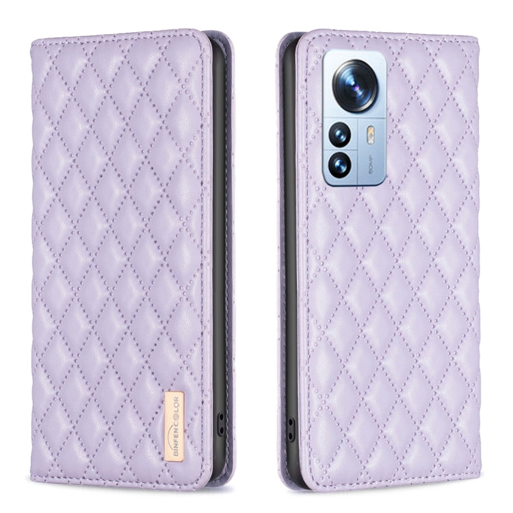 Diamond Lattice Magnetic Leather Flip Phone Case, For Xiaomi 11T / 11T Pro, For Xiaomi 12 Lite, For Xiaomi 12 Pro, For Xiaomi 12T / 12T Pro / Redmi K50 Ultra, For Xiaomi 12, For Xiaomi Poco M3, For Xiaomi Poco M3 Pro, For Xiaomi Poco X3 / X3 NFC