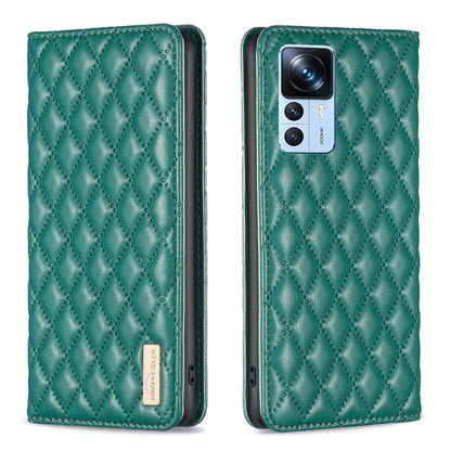 Diamond Lattice Magnetic Leather Flip Phone Case, For Xiaomi 11T / 11T Pro, For Xiaomi 12 Lite, For Xiaomi 12 Pro, For Xiaomi 12T / 12T Pro / Redmi K50 Ultra, For Xiaomi 12, For Xiaomi Poco M3, For Xiaomi Poco M3 Pro, For Xiaomi Poco X3 / X3 NFC