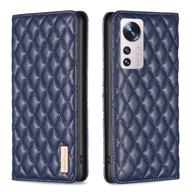 Diamond Lattice Magnetic Leather Flip Phone Case, For Xiaomi 11T / 11T Pro, For Xiaomi 12 Lite, For Xiaomi 12 Pro, For Xiaomi 12T / 12T Pro / Redmi K50 Ultra, For Xiaomi 12, For Xiaomi Poco M3, For Xiaomi Poco M3 Pro, For Xiaomi Poco X3 / X3 NFC