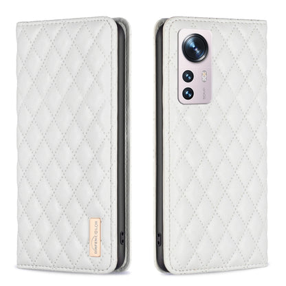 Diamond Lattice Magnetic Leather Flip Phone Case, For Xiaomi 11T / 11T Pro, For Xiaomi 12 Lite, For Xiaomi 12 Pro, For Xiaomi 12T / 12T Pro / Redmi K50 Ultra, For Xiaomi 12, For Xiaomi Poco M3, For Xiaomi Poco M3 Pro, For Xiaomi Poco X3 / X3 NFC