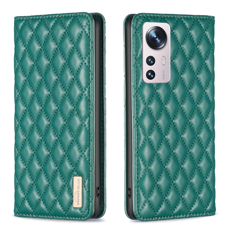 Diamond Lattice Magnetic Leather Flip Phone Case, For Xiaomi 11T / 11T Pro, For Xiaomi 12 Lite, For Xiaomi 12 Pro, For Xiaomi 12T / 12T Pro / Redmi K50 Ultra, For Xiaomi 12, For Xiaomi Poco M3, For Xiaomi Poco M3 Pro, For Xiaomi Poco X3 / X3 NFC