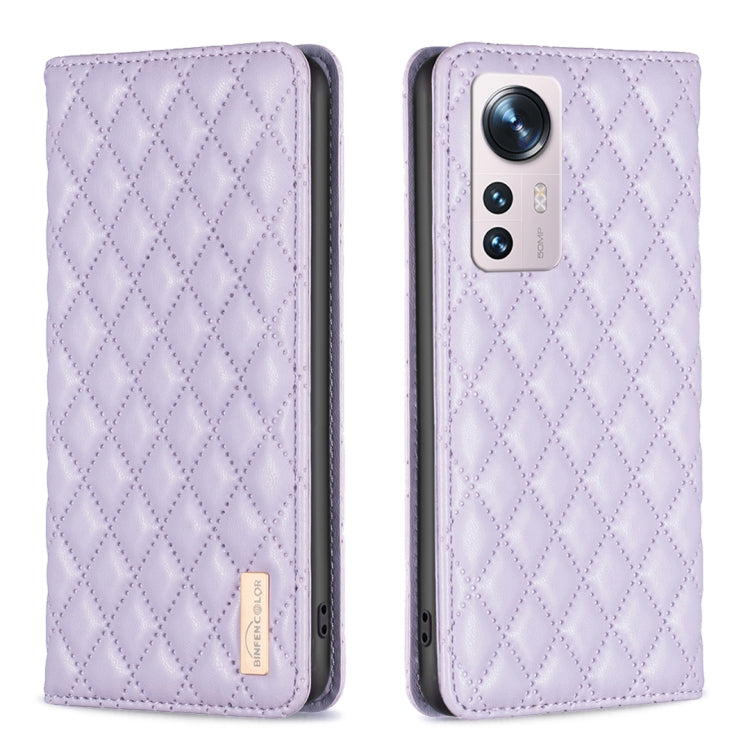 Diamond Lattice Magnetic Leather Flip Phone Case, For Xiaomi 11T / 11T Pro, For Xiaomi 12 Lite, For Xiaomi 12 Pro, For Xiaomi 12T / 12T Pro / Redmi K50 Ultra, For Xiaomi 12, For Xiaomi Poco M3, For Xiaomi Poco M3 Pro, For Xiaomi Poco X3 / X3 NFC