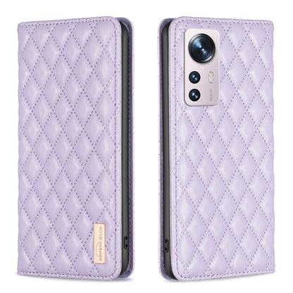 Diamond Lattice Magnetic Leather Flip Phone Case, For Xiaomi 11T / 11T Pro, For Xiaomi 12 Lite, For Xiaomi 12 Pro, For Xiaomi 12T / 12T Pro / Redmi K50 Ultra, For Xiaomi 12, For Xiaomi Poco M3, For Xiaomi Poco M3 Pro, For Xiaomi Poco X3 / X3 NFC
