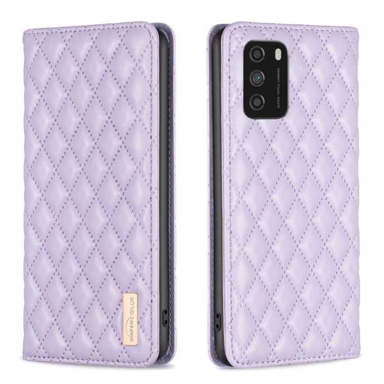 Diamond Lattice Magnetic Leather Flip Phone Case, For Xiaomi 11T / 11T Pro, For Xiaomi 12 Lite, For Xiaomi 12 Pro, For Xiaomi 12T / 12T Pro / Redmi K50 Ultra, For Xiaomi 12, For Xiaomi Poco M3, For Xiaomi Poco M3 Pro, For Xiaomi Poco X3 / X3 NFC