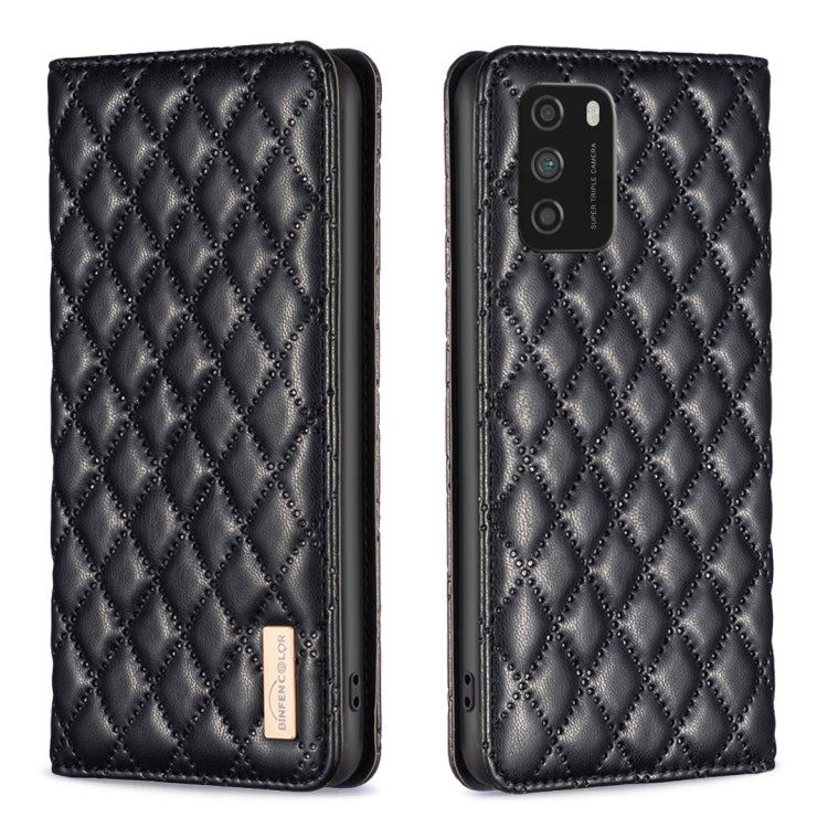 Diamond Lattice Magnetic Leather Flip Phone Case, For Xiaomi 11T / 11T Pro, For Xiaomi 12 Lite, For Xiaomi 12 Pro, For Xiaomi 12T / 12T Pro / Redmi K50 Ultra, For Xiaomi 12, For Xiaomi Poco M3, For Xiaomi Poco M3 Pro, For Xiaomi Poco X3 / X3 NFC