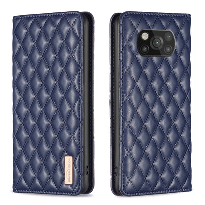 Diamond Lattice Magnetic Leather Flip Phone Case, For Xiaomi 11T / 11T Pro, For Xiaomi 12 Lite, For Xiaomi 12 Pro, For Xiaomi 12T / 12T Pro / Redmi K50 Ultra, For Xiaomi 12, For Xiaomi Poco M3, For Xiaomi Poco M3 Pro, For Xiaomi Poco X3 / X3 NFC