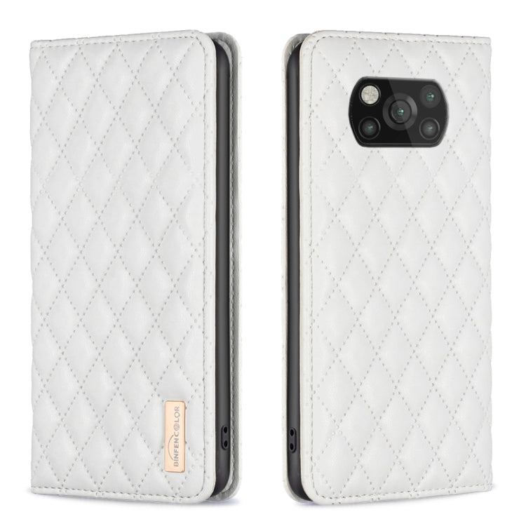 Diamond Lattice Magnetic Leather Flip Phone Case, For Xiaomi 11T / 11T Pro, For Xiaomi 12 Lite, For Xiaomi 12 Pro, For Xiaomi 12T / 12T Pro / Redmi K50 Ultra, For Xiaomi 12, For Xiaomi Poco M3, For Xiaomi Poco M3 Pro, For Xiaomi Poco X3 / X3 NFC
