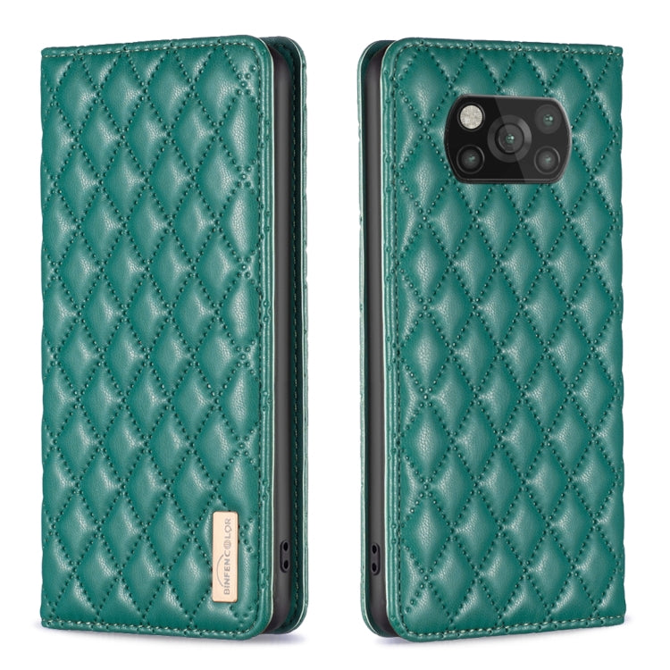 Diamond Lattice Magnetic Leather Flip Phone Case, For Xiaomi 11T / 11T Pro, For Xiaomi 12 Lite, For Xiaomi 12 Pro, For Xiaomi 12T / 12T Pro / Redmi K50 Ultra, For Xiaomi 12, For Xiaomi Poco M3, For Xiaomi Poco M3 Pro, For Xiaomi Poco X3 / X3 NFC