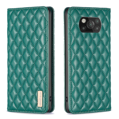 Diamond Lattice Magnetic Leather Flip Phone Case, For Xiaomi 11T / 11T Pro, For Xiaomi 12 Lite, For Xiaomi 12 Pro, For Xiaomi 12T / 12T Pro / Redmi K50 Ultra, For Xiaomi 12, For Xiaomi Poco M3, For Xiaomi Poco M3 Pro, For Xiaomi Poco X3 / X3 NFC