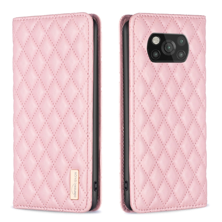 Diamond Lattice Magnetic Leather Flip Phone Case, For Xiaomi 11T / 11T Pro, For Xiaomi 12 Lite, For Xiaomi 12 Pro, For Xiaomi 12T / 12T Pro / Redmi K50 Ultra, For Xiaomi 12, For Xiaomi Poco M3, For Xiaomi Poco M3 Pro, For Xiaomi Poco X3 / X3 NFC