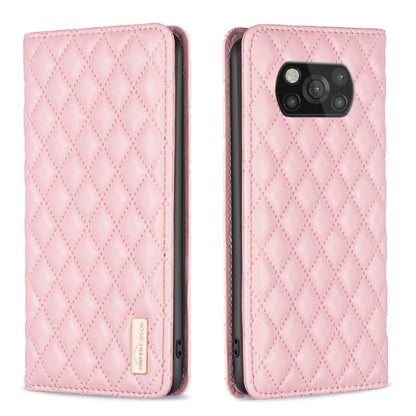 Diamond Lattice Magnetic Leather Flip Phone Case, For Xiaomi 11T / 11T Pro, For Xiaomi 12 Lite, For Xiaomi 12 Pro, For Xiaomi 12T / 12T Pro / Redmi K50 Ultra, For Xiaomi 12, For Xiaomi Poco M3, For Xiaomi Poco M3 Pro, For Xiaomi Poco X3 / X3 NFC