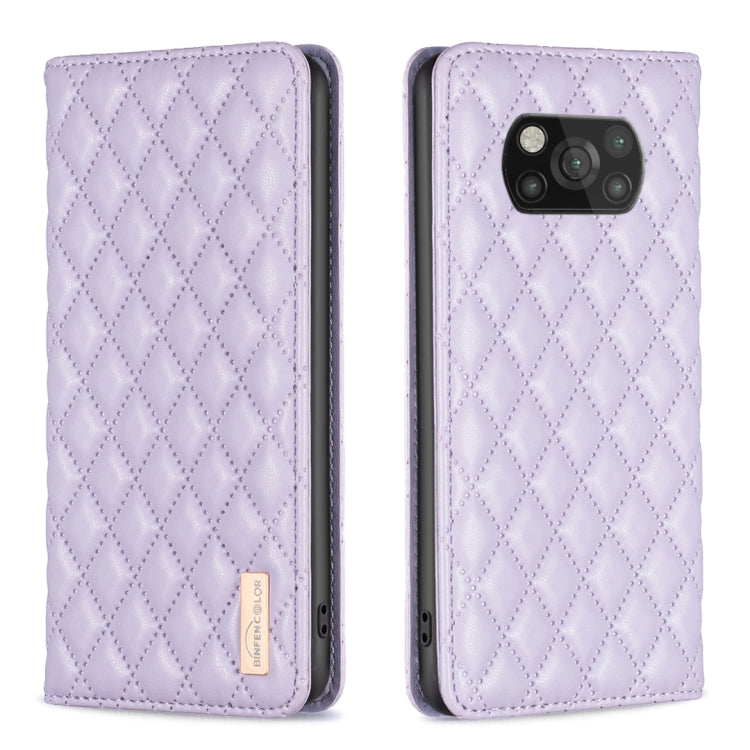 Diamond Lattice Magnetic Leather Flip Phone Case, For Xiaomi 11T / 11T Pro, For Xiaomi 12 Lite, For Xiaomi 12 Pro, For Xiaomi 12T / 12T Pro / Redmi K50 Ultra, For Xiaomi 12, For Xiaomi Poco M3, For Xiaomi Poco M3 Pro, For Xiaomi Poco X3 / X3 NFC