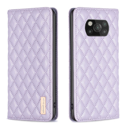Diamond Lattice Magnetic Leather Flip Phone Case, For Xiaomi 11T / 11T Pro, For Xiaomi 12 Lite, For Xiaomi 12 Pro, For Xiaomi 12T / 12T Pro / Redmi K50 Ultra, For Xiaomi 12, For Xiaomi Poco M3, For Xiaomi Poco M3 Pro, For Xiaomi Poco X3 / X3 NFC