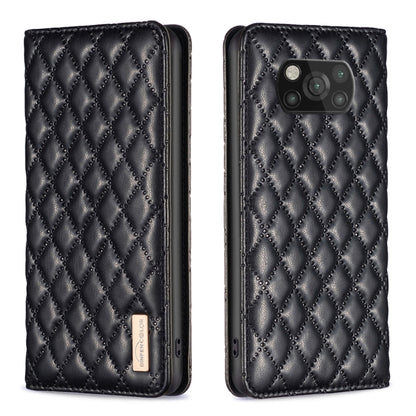 Diamond Lattice Magnetic Leather Flip Phone Case, For Xiaomi 11T / 11T Pro, For Xiaomi 12 Lite, For Xiaomi 12 Pro, For Xiaomi 12T / 12T Pro / Redmi K50 Ultra, For Xiaomi 12, For Xiaomi Poco M3, For Xiaomi Poco M3 Pro, For Xiaomi Poco X3 / X3 NFC