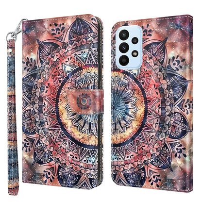 3D Painted Leather Phone Case, For Samsung Galaxy S23 5G, For Samsung Galaxy S23+ 5G, For Samsung Galaxy S23 Ultra, For Samsung Galaxy A14 5G, For Samsung Galaxy A23e, For Samsung Galaxy A04, For Samsung Galaxy A04s, For Xiaomi Redmi A1 2022           ...