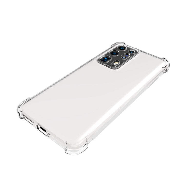 Clear TPU protective phone case, slim fit with corner bumpers and camera lens cutout