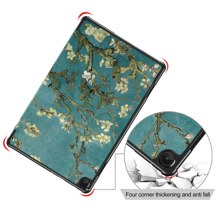 Teal magnetic tablet case with gold floral pattern and reinforced corner protection