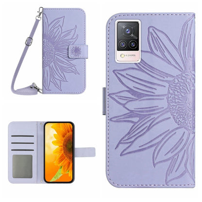 Skin Feel Sun Flower Pattern Flip Leather Phone Case with Lanyard, For vivo S9, For vivo S9E, For vivo S10/S10 Pro, For vivo S7 5G/V20 Pro/S7t 5G, For vivo V20 SE/Y70, For vivo V21 4G/V21 5G, For vivo V23 5G                                             ...