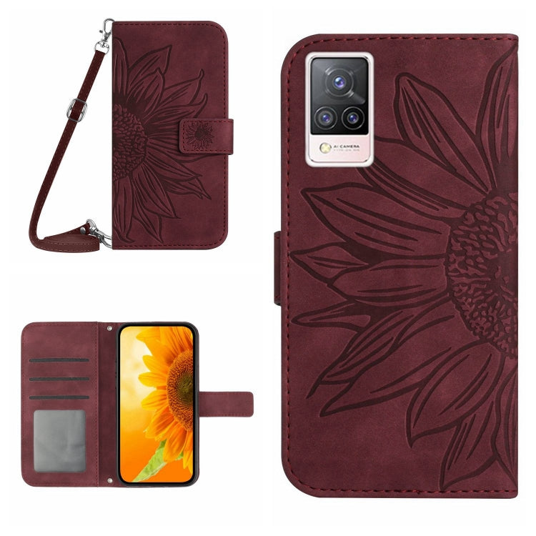 Skin Feel Sun Flower Pattern Flip Leather Phone Case with Lanyard, For vivo S9, For vivo S9E, For vivo S10/S10 Pro, For vivo S7 5G/V20 Pro/S7t 5G, For vivo V20 SE/Y70, For vivo V21 4G/V21 5G, For vivo V23 5G                                             ...