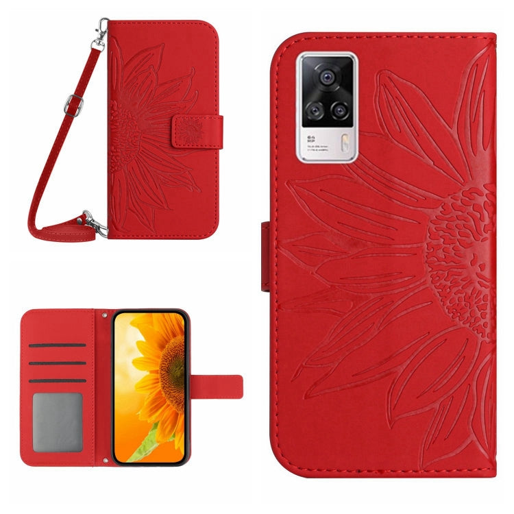 Skin Feel Sun Flower Pattern Flip Leather Phone Case with Lanyard, For vivo S9, For vivo S9E, For vivo S10/S10 Pro, For vivo S7 5G/V20 Pro/S7t 5G, For vivo V20 SE/Y70, For vivo V21 4G/V21 5G, For vivo V23 5G                                             ...
