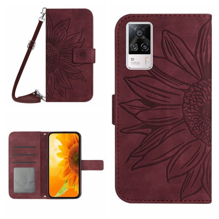 Skin Feel Sun Flower Pattern Flip Leather Phone Case with Lanyard, For vivo S9, For vivo S9E, For vivo S10/S10 Pro, For vivo S7 5G/V20 Pro/S7t 5G, For vivo V20 SE/Y70, For vivo V21 4G/V21 5G, For vivo V23 5G                                             ...